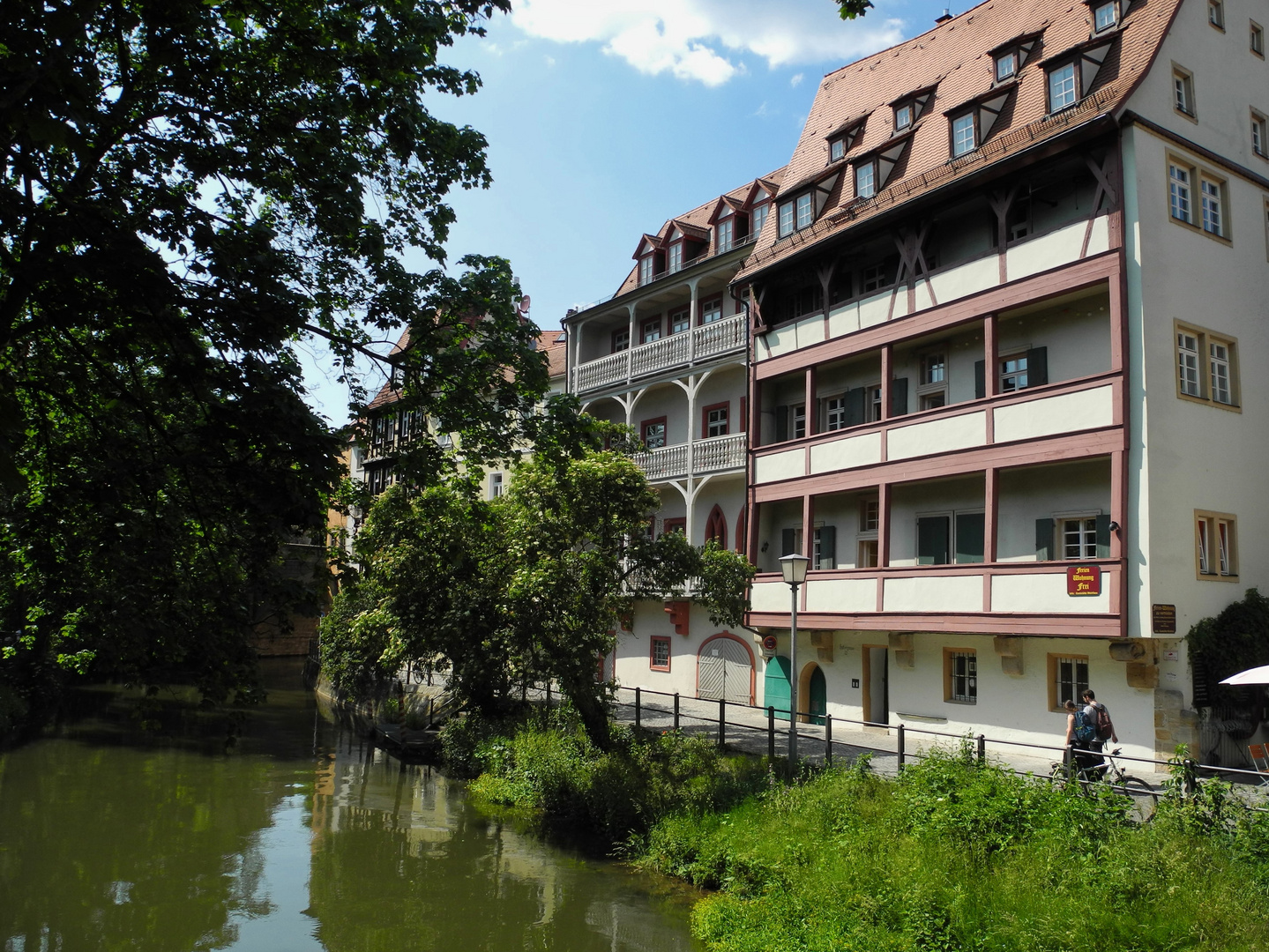 Schöne Häuser an der Regnitz