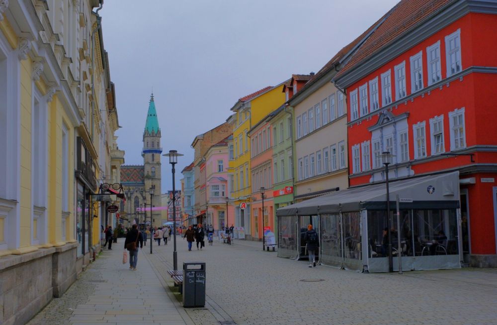 schöne Häuser in der Meininger Hauptstraße