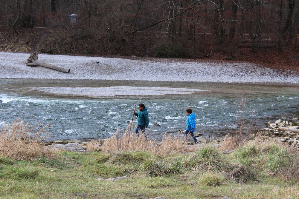 Schöne Isar im Winter