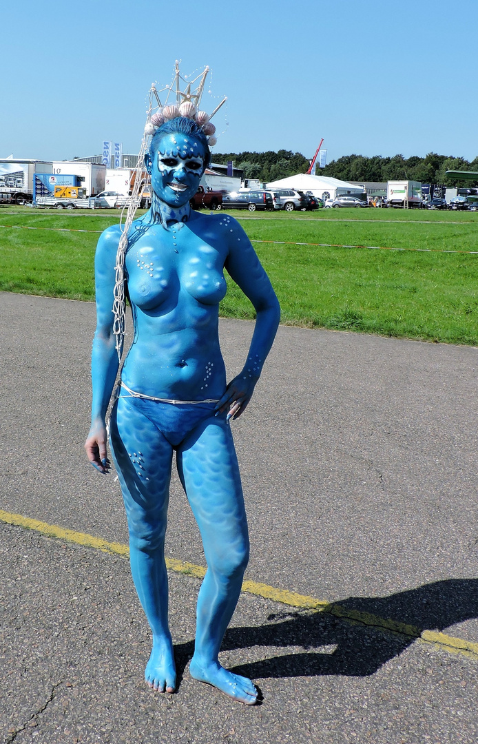 Schone Meerjungfrau Foto Bild Outdoor Portrait Bodypainting Bilder Auf Fotocommunity