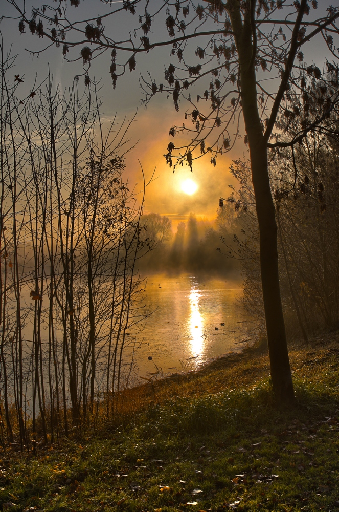 Schöne Morgenstimmung am Padersee