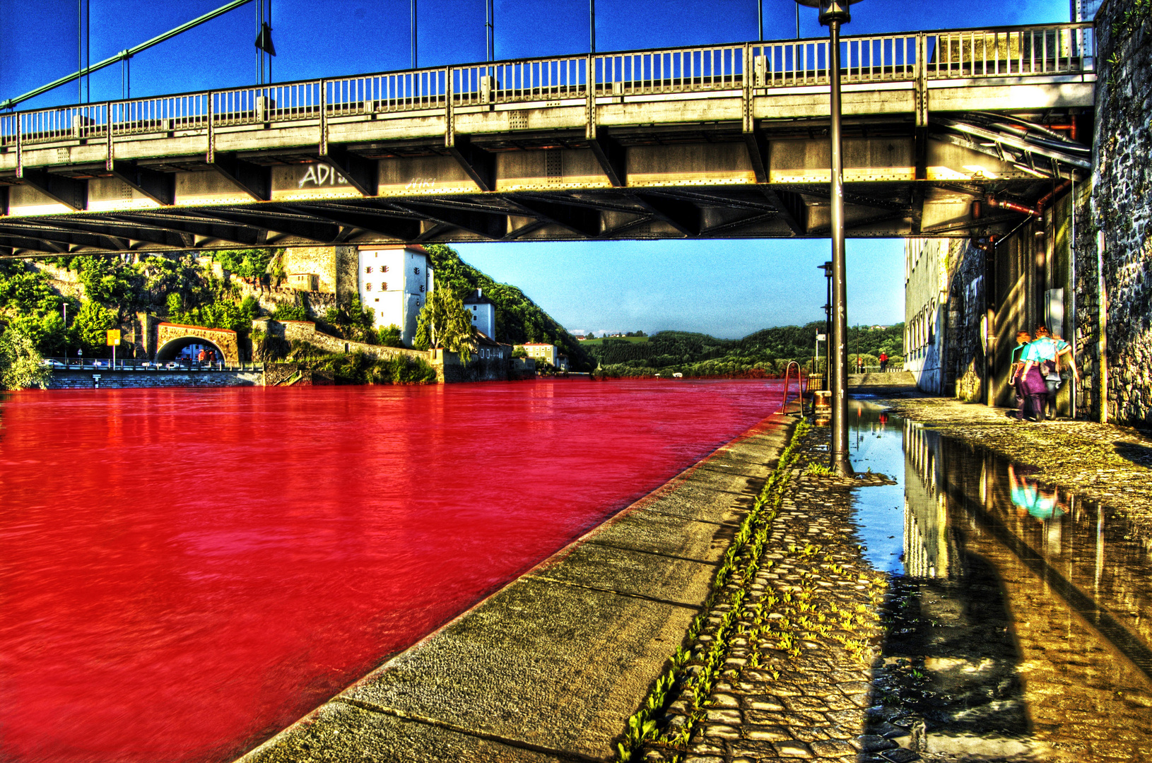 Schöne rote Donau - Passau