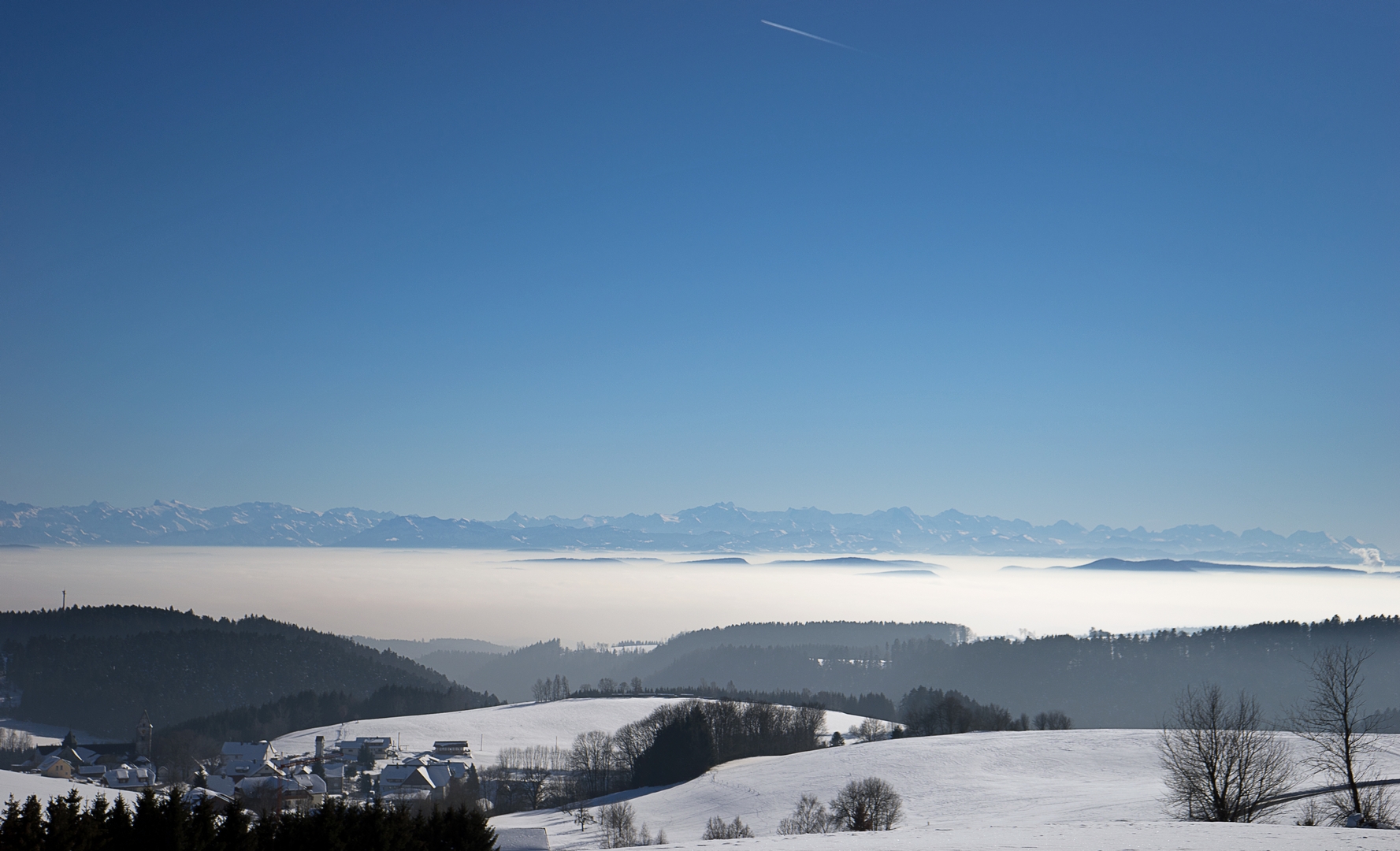 schöne Seite eines Winters