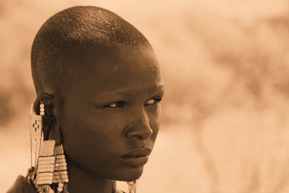 schöne, traurige Massai