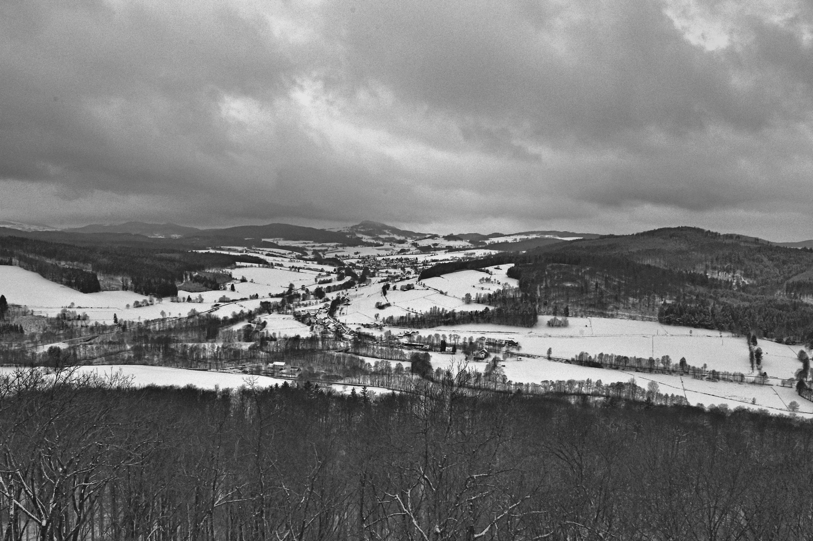 Schöne Winterlandschaft in der Rhön