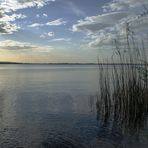 Schöne Wolkenbildung am Chiemsee