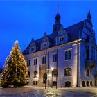 Schönebeck, Weihnachtsbaum und Rathaus