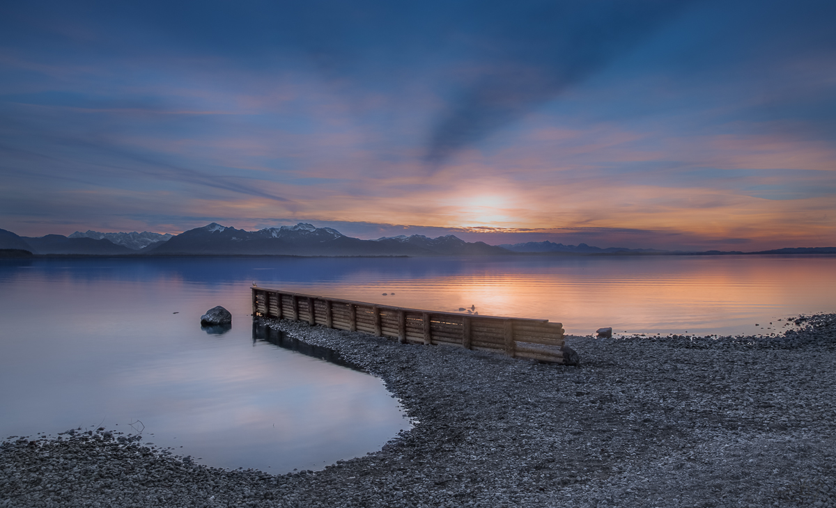 Schöner Abend am Chiemsee