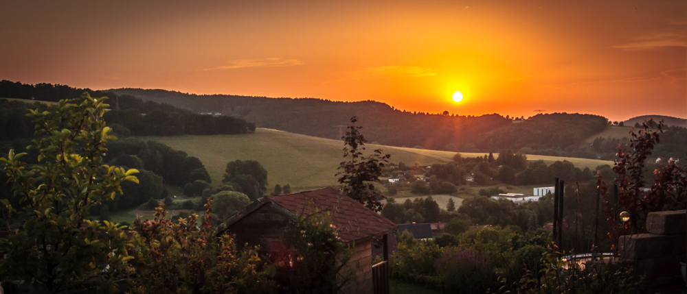 Schöner Abend im Juni