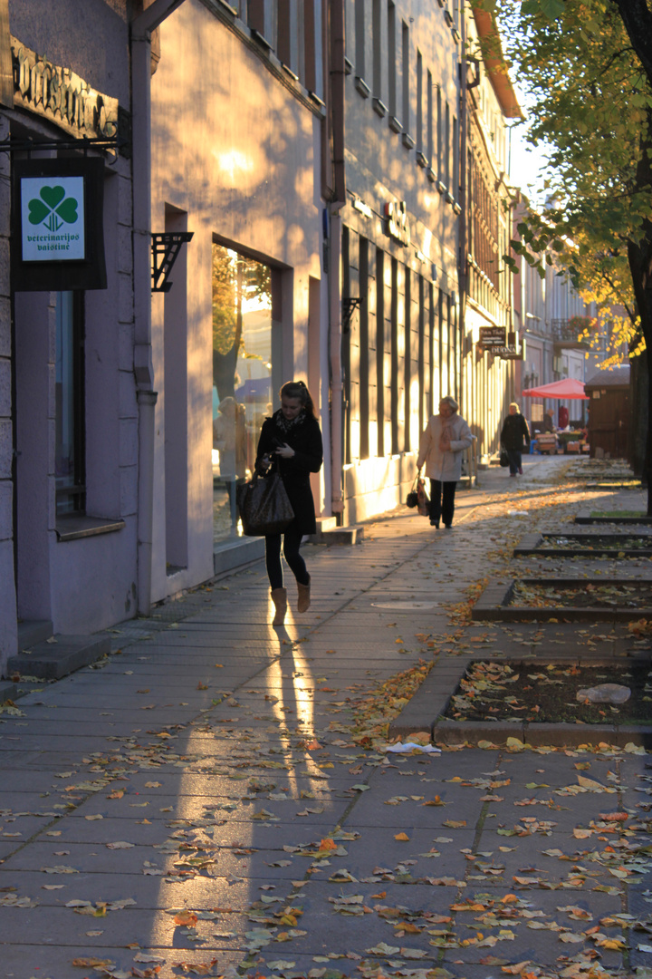 Schöner Augenblick vom Herbst