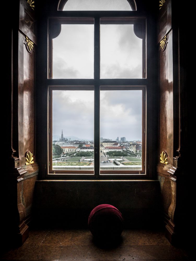 Schöner Ausblick aus dem Oberen Belvedere