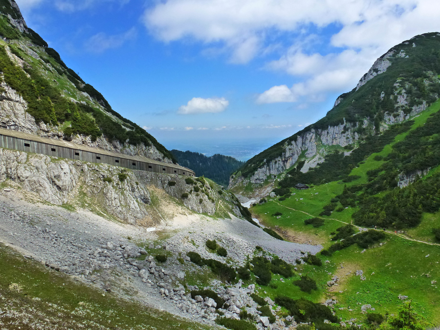 schöner Ausblick in den Alpen