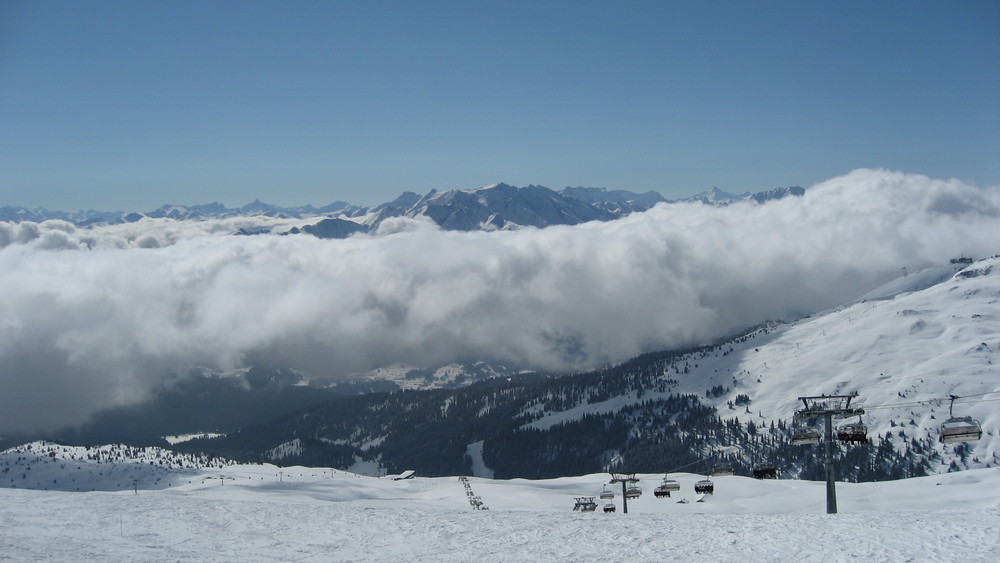 Schöner Ausblick von Laax