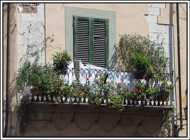 Schöner Balkon