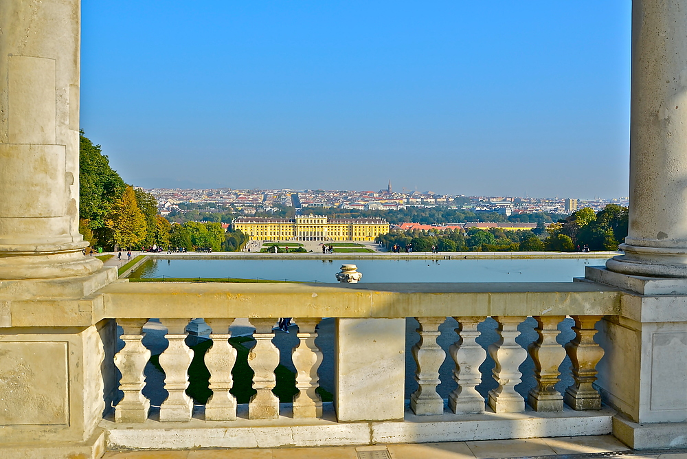 Schöner Blick auf Schönbrunn