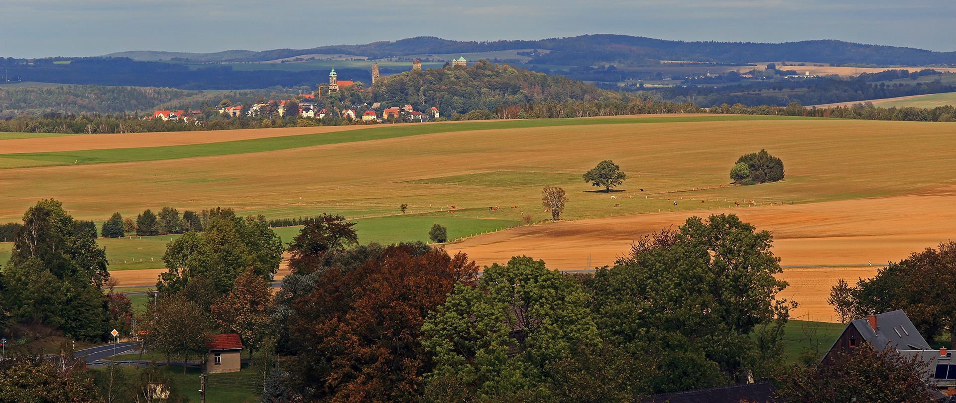 Schöner Blick nach Stolpen für mich, wobei an zu merken ist...