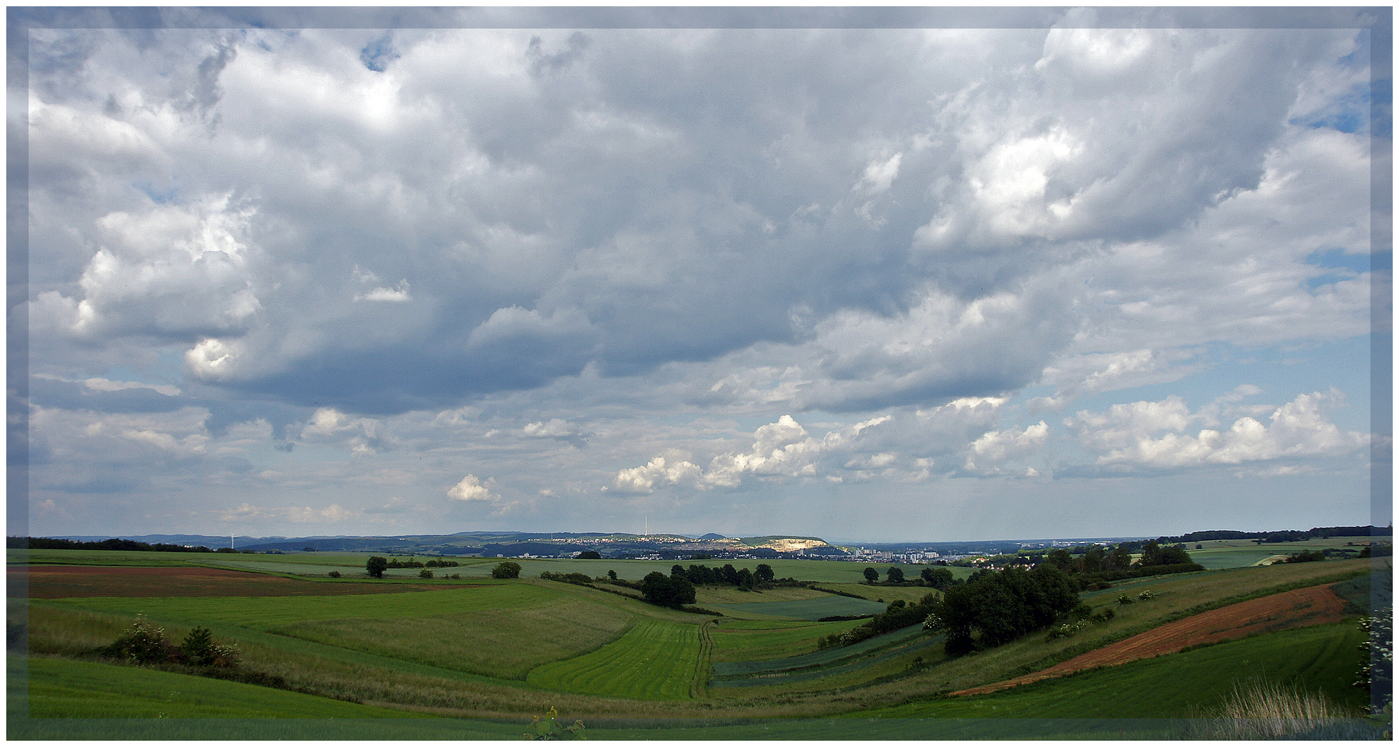 ... schöner Blick Richtung Keilberg/Regensburg