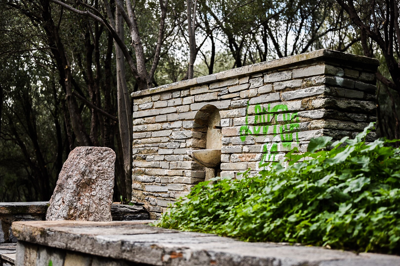 schöner Brunnen in Grichenland 