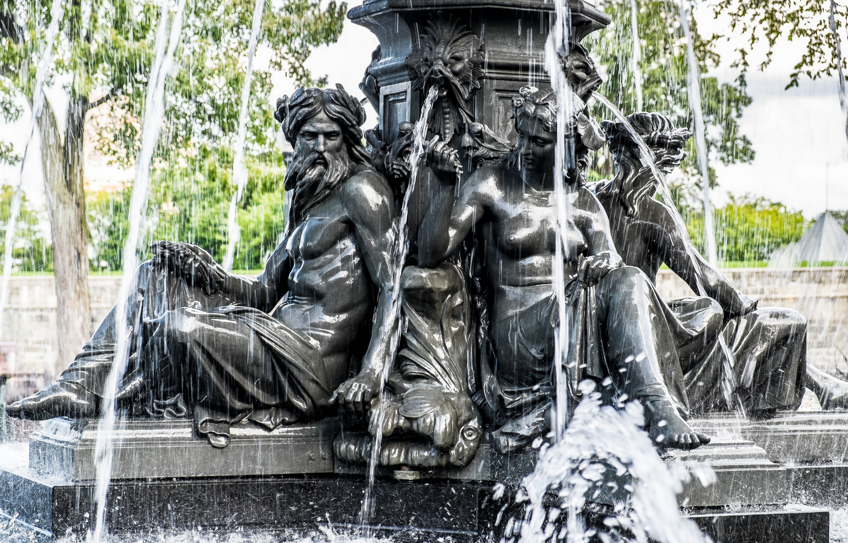 Schöner Brunnen in Montreal