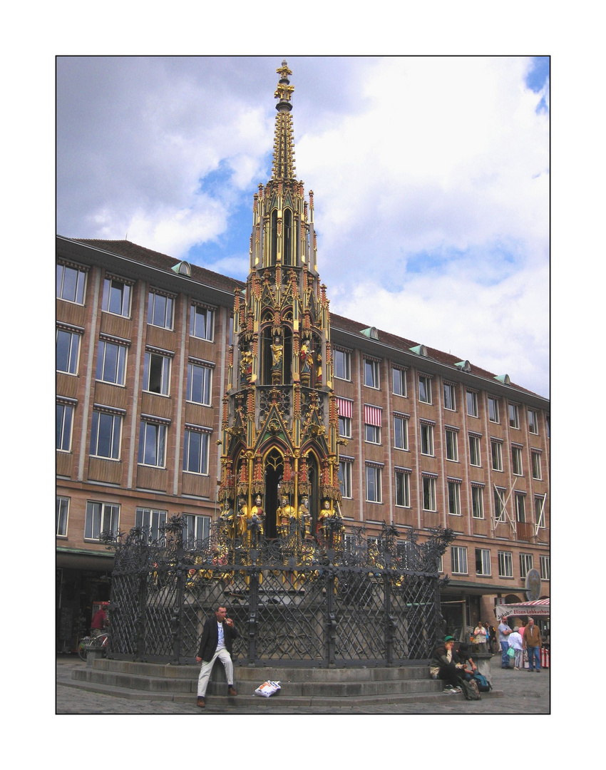 Schöner Brunnen in Nürnberg