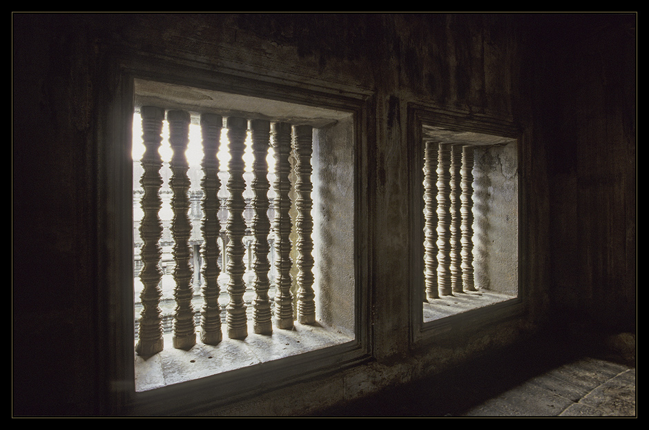 Schöner Fensterln mit den alten Khmer