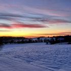 Schöner frostiger Winterabend