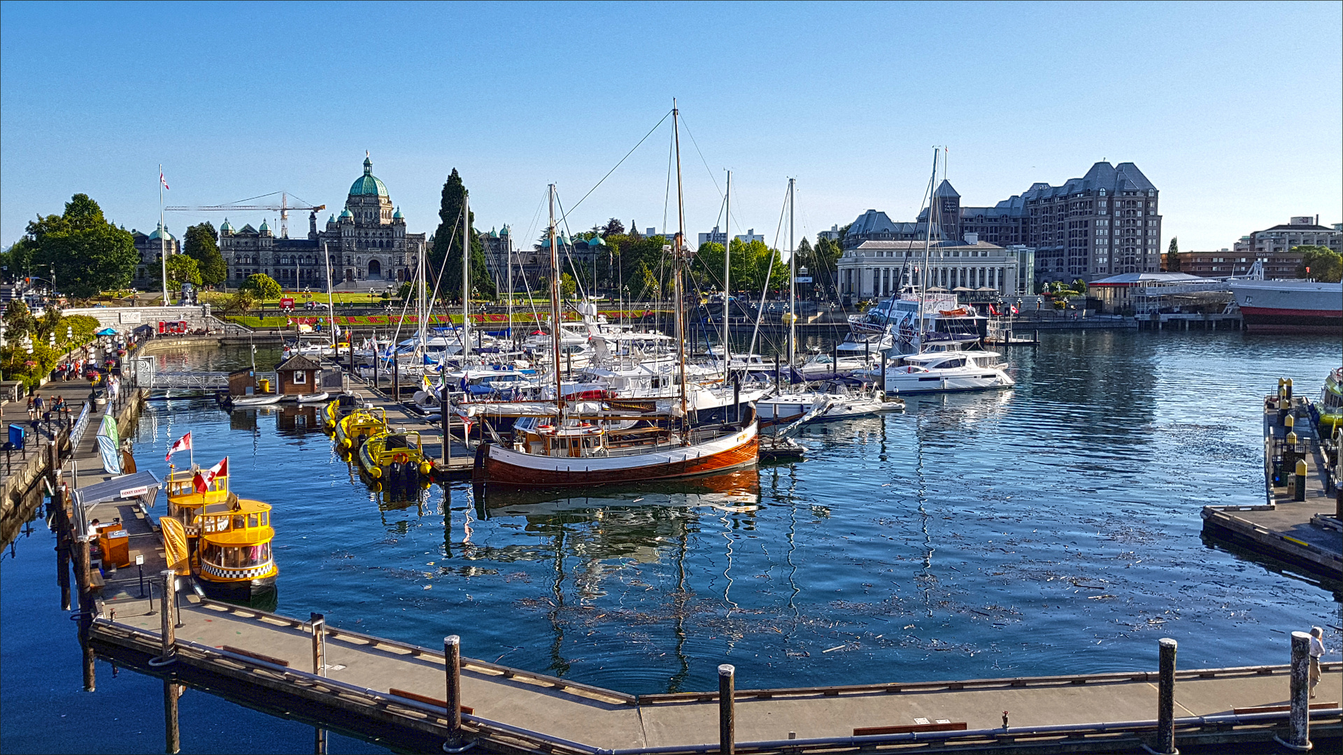 schöner Hafen von Victoria ( Vancouver Island )