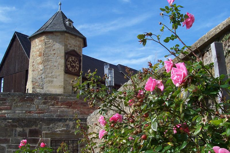 schöner Herbsttag auf Schloß Waldeck