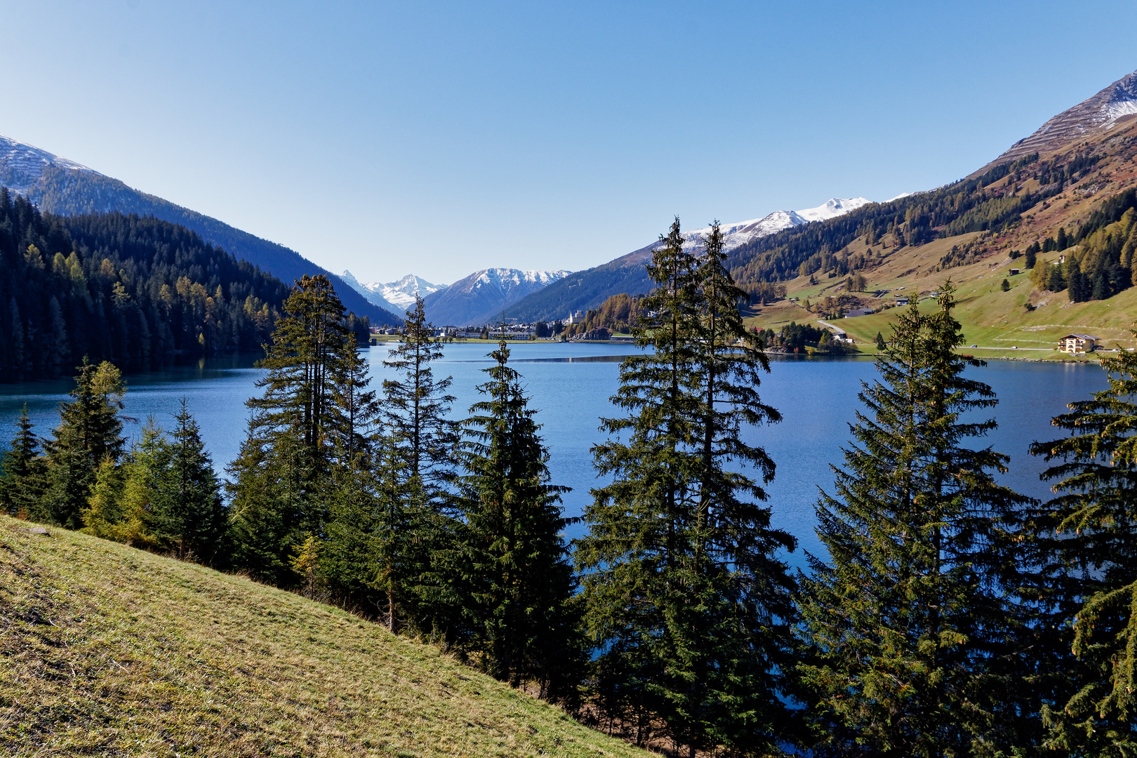 Schöner Herbsttag in Davos