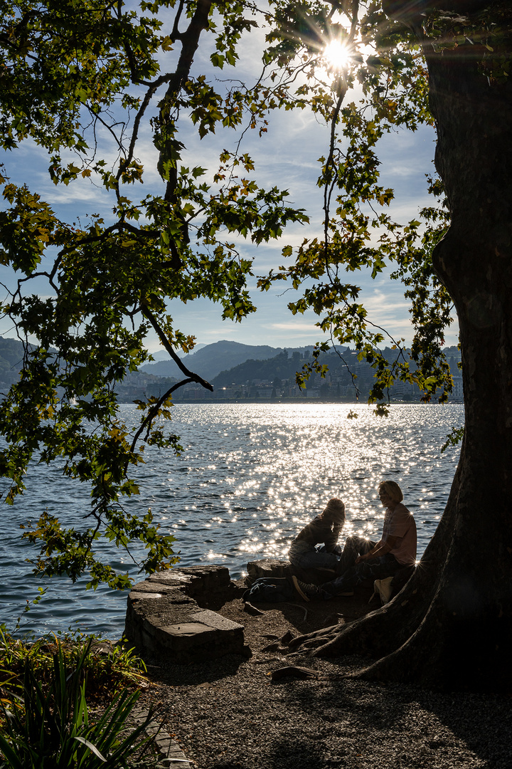 Schöner Herbsttag in Lugano