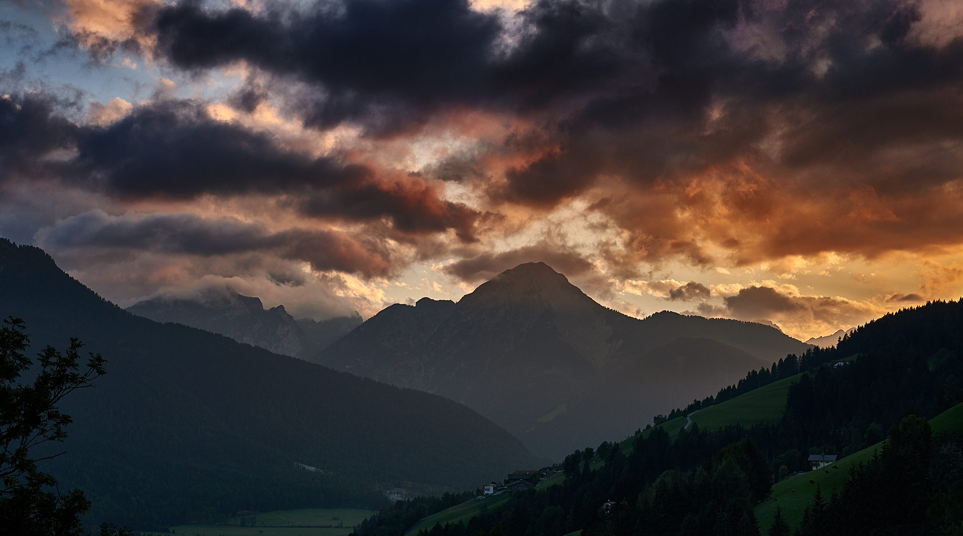 Schöner kann ein Wandertag nicht enden, Blick vom Balkon unserer..