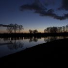 Schöner Sonnenuntergang am Reichelsheimer Jägerteich