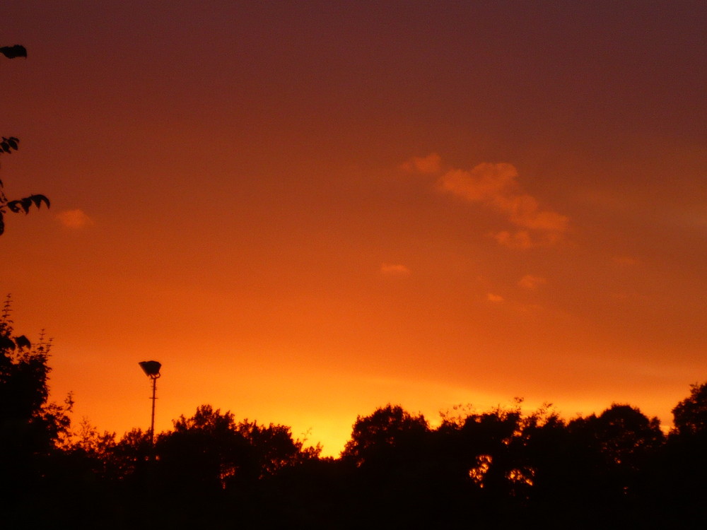 Schöner Sonnenuntergang in NRW