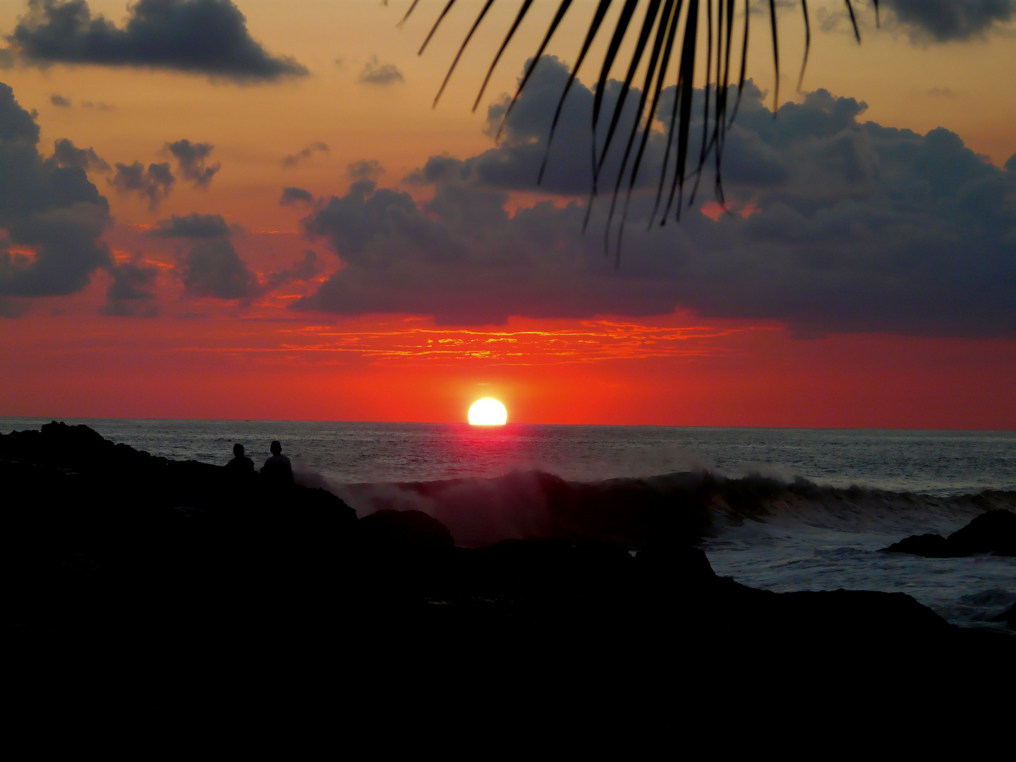 Schöner Sonnenuntergang in Porto Rico