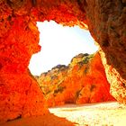 Schöner Strand der Algarve on Portugal 