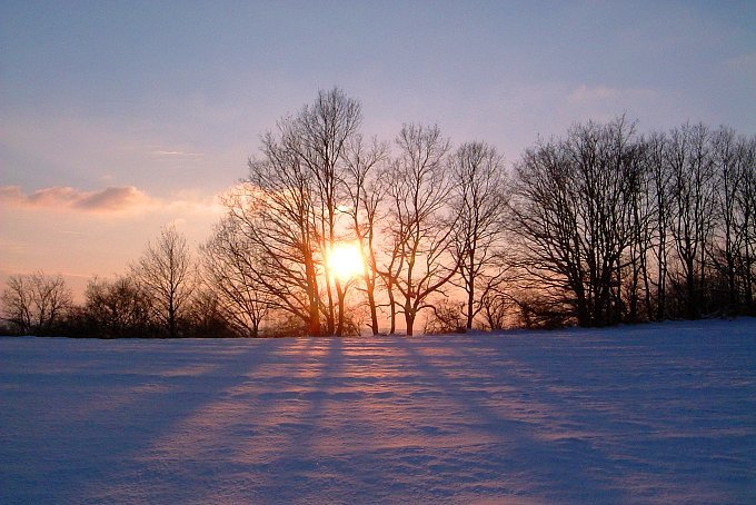 Schöner Winterabend