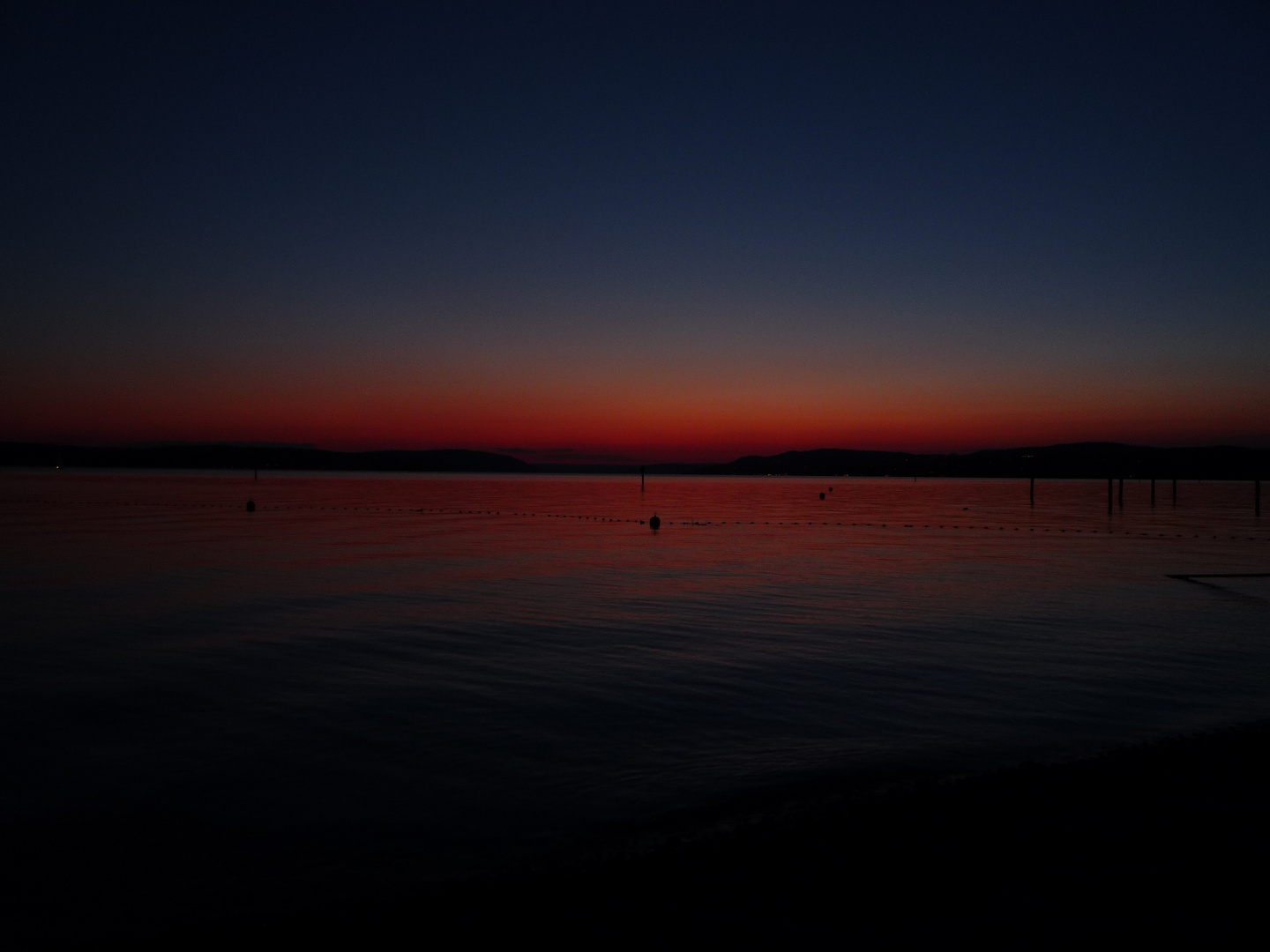 Schönes Abendbild am Bodensee