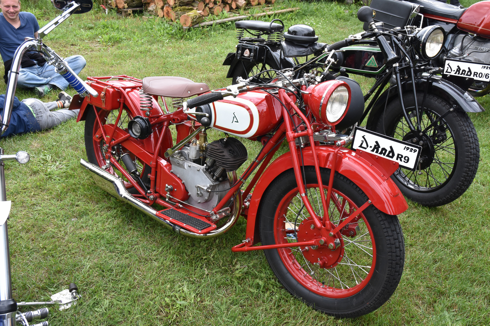 Schönes altes Motorrad