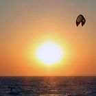 Schönes Amerika: Kite-Surfer auf Cape Cod