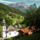 Schönes Berchtesgadener Land: Maria Gern gegen Untersberg