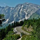 Schönes Berchtesgadener Land: Rossfeld-Panoramastraße vor grandioser Bergwelt