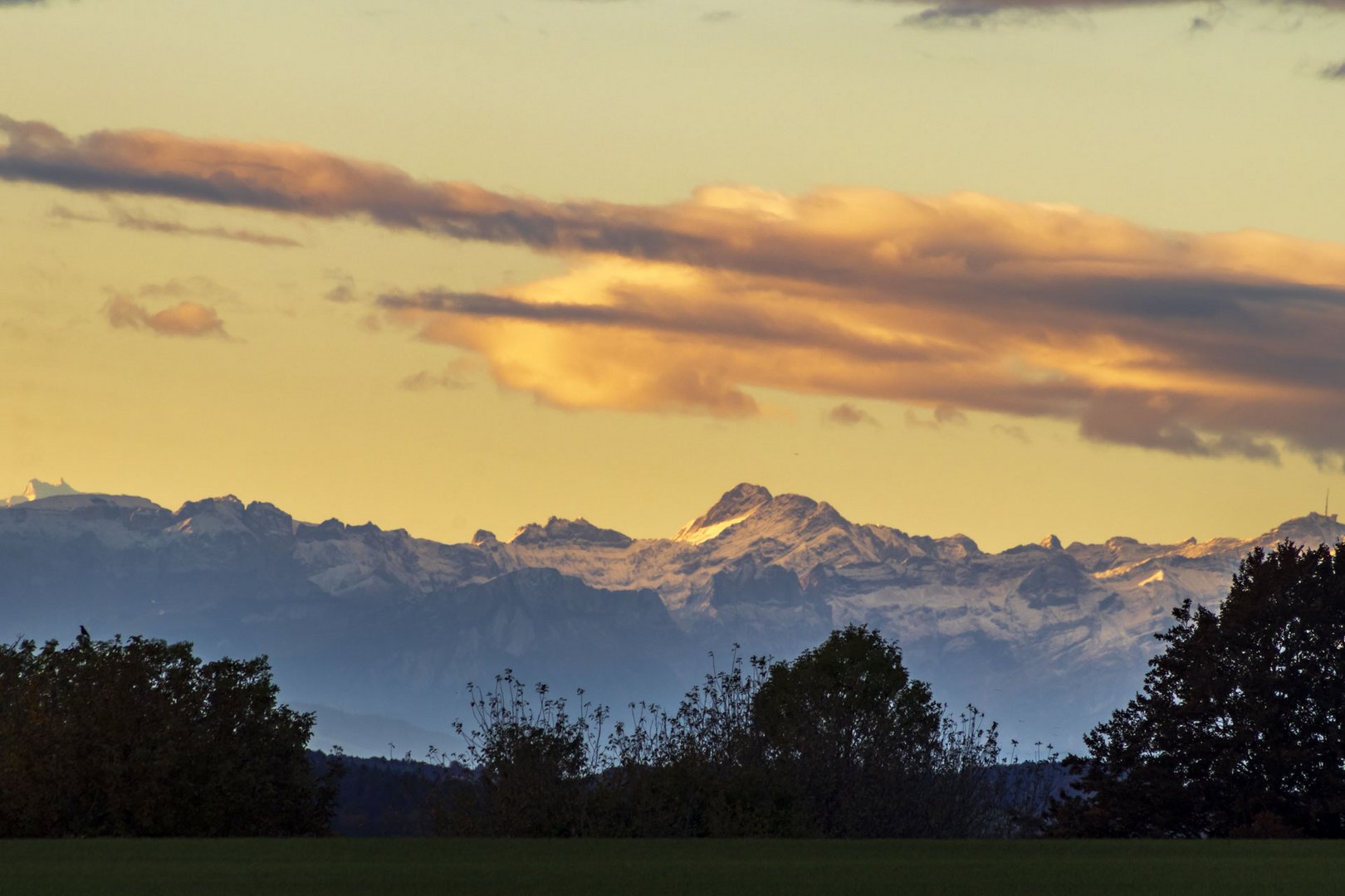 Schönes Berg Panorama