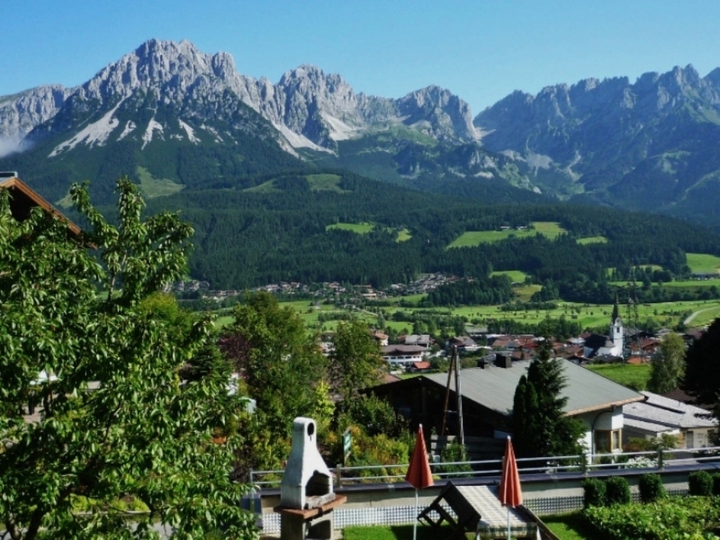 Schönes Ellmau: Blick von unserer Ferienwohnung