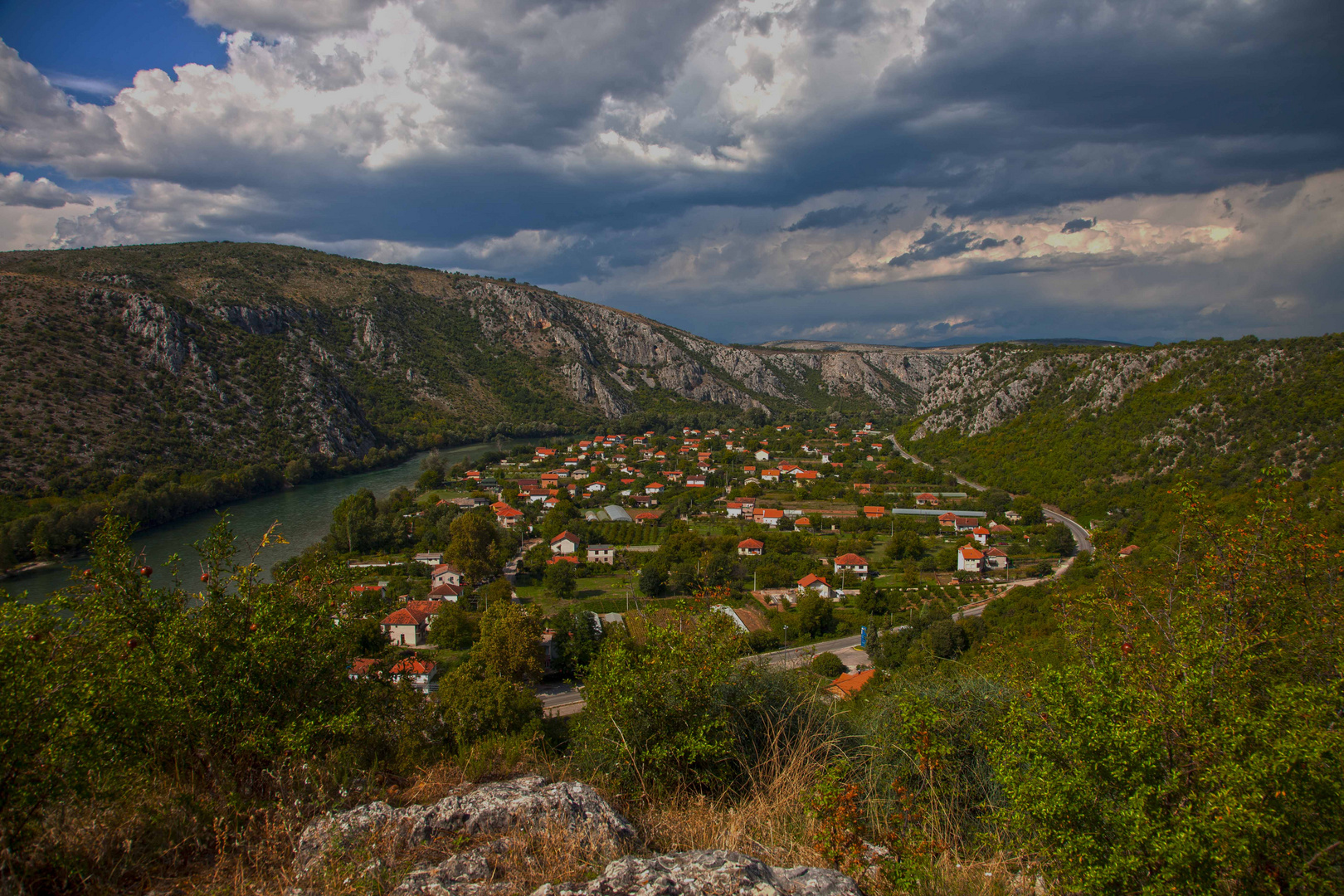 schönes Land  Blick von oben