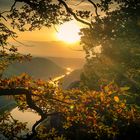 Schönes Sachsen " Blick vom Elbsandsteingebirge zur Elbe 4 "