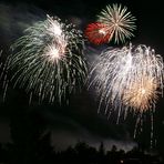 schönes Sommerfeuerwerk im schönen Bayern