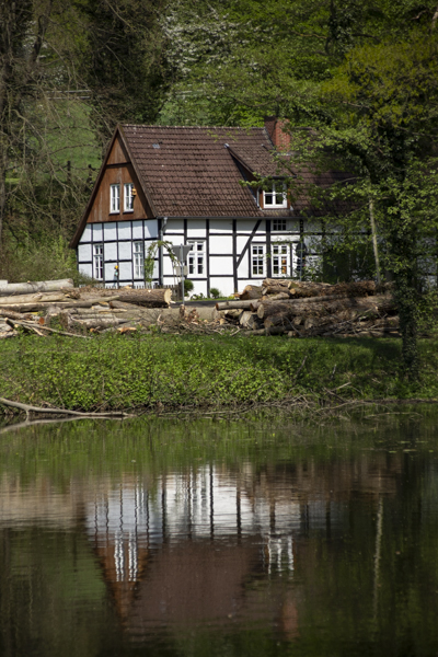 schönes tecklenburg außerhalb der hist. stadtmauern.