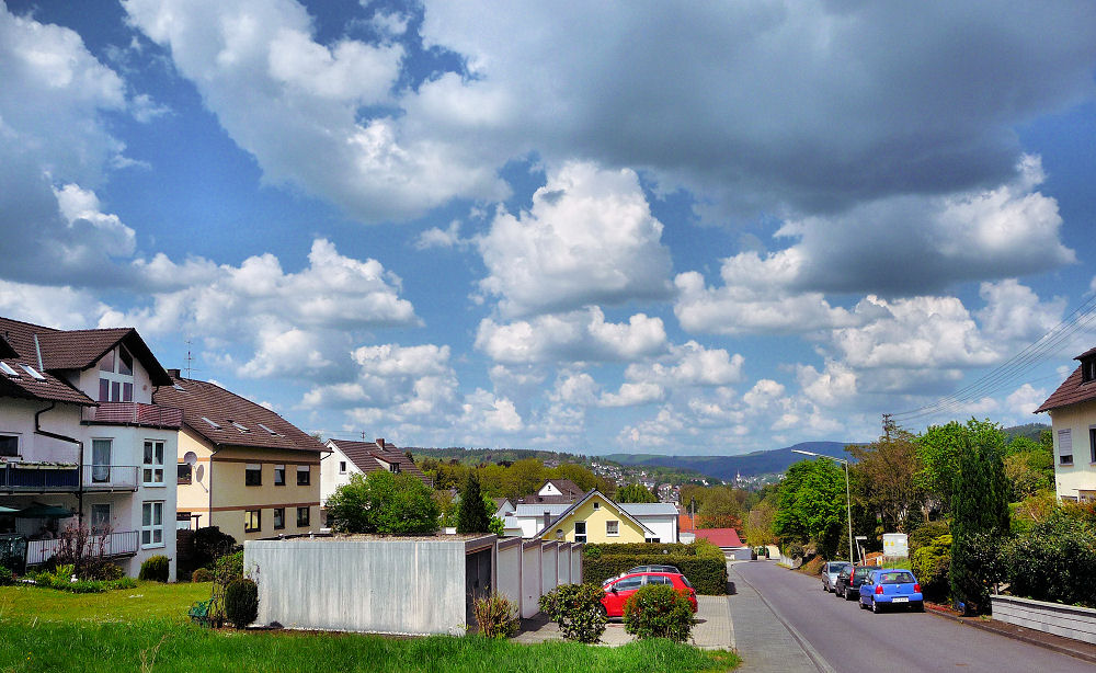 Schönes Wetter über Betzdorf/Sieg