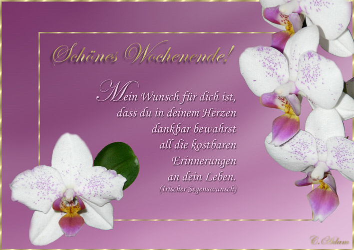 Schönes Wochenende Foto &amp; Bild karten und kalender, segenswünsche, spezial Bilder auf