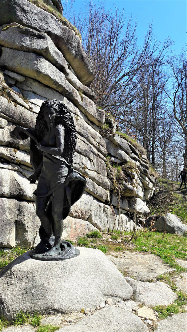 Schönheit an der Burgruine Weißenstein  im Steinwald (Oberpfalz)